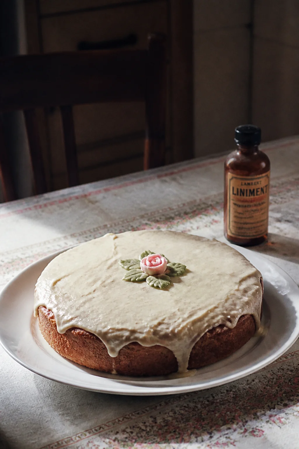 Liniment-flavored cake, illustration from Anne of Green Gables by L. M. Montgomery