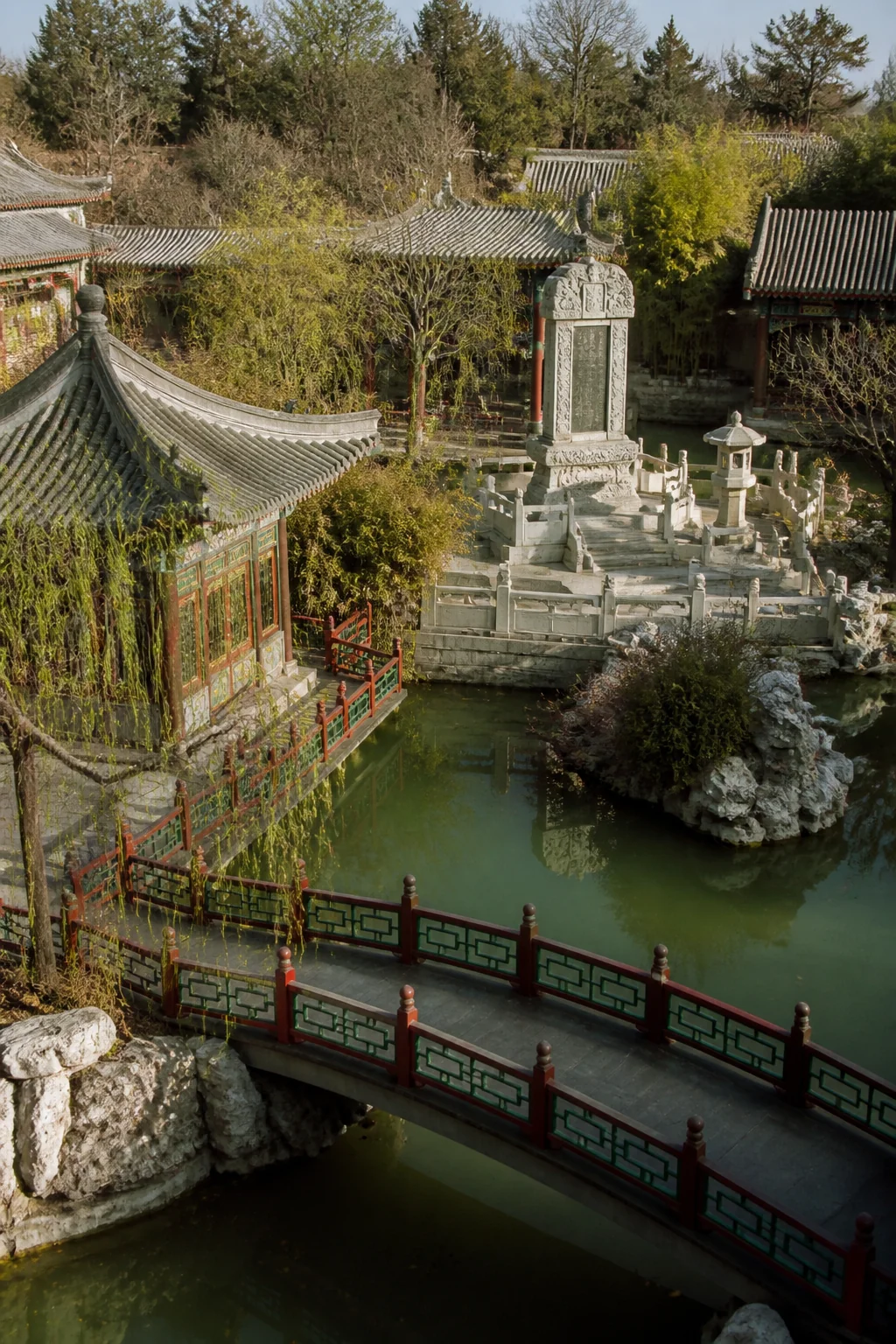 Grand View Garden, illustration from Hung Lou Meng, or, The Dream of the Red Chamber, Book I by Cao Xueqin