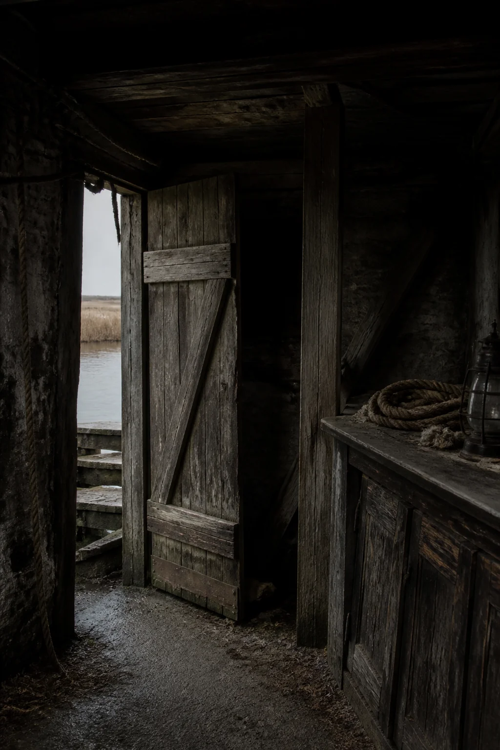 The sluice-house, illustration from Great Expectations by Charles Dickens