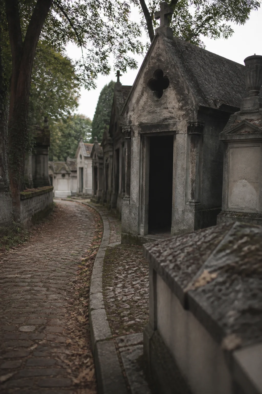 Père-Lachaise Cemetery, illustration from The Count of Monte Cristo by Alexandre Dumas